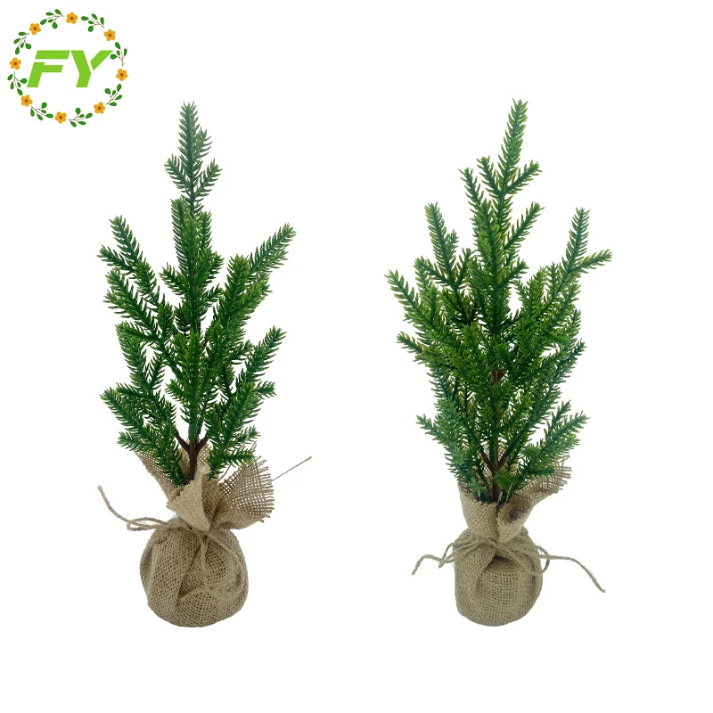 Factory Mini Christmas Tree 11.8 Inch Artificial Small Christmas Table Decoration Trees Holiday Decoration Craft Xmas Pine Plant