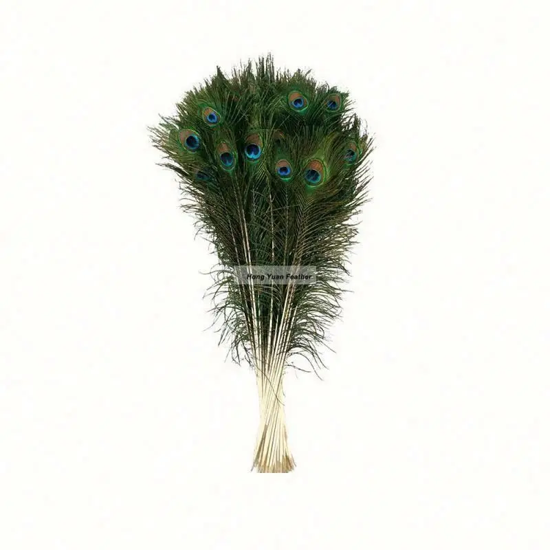 #1913 Manufacturer Natural 30-35  Inch Peacock boutonniere Decoration Tail Feathers for Sale Cheap