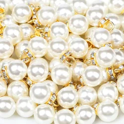Wholesale High Quality 8mm-18mm Ivory Plastic Imitation ABS Pearl Pendant For DIY Earring Necklace Jewelry Making