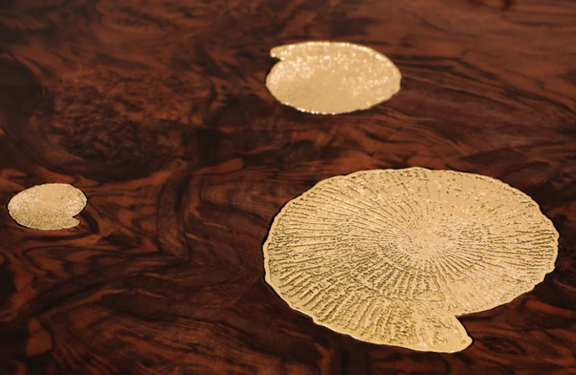 Hot Sale factory Direct  Italian Design Dining Table Metal Brass Dining Table Luxury Dinning Room Furniture Table