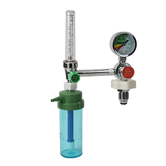 Medical Oxygen Regulator with Flowmeter and Humidifier Bottle Directly supplied by manufacturer