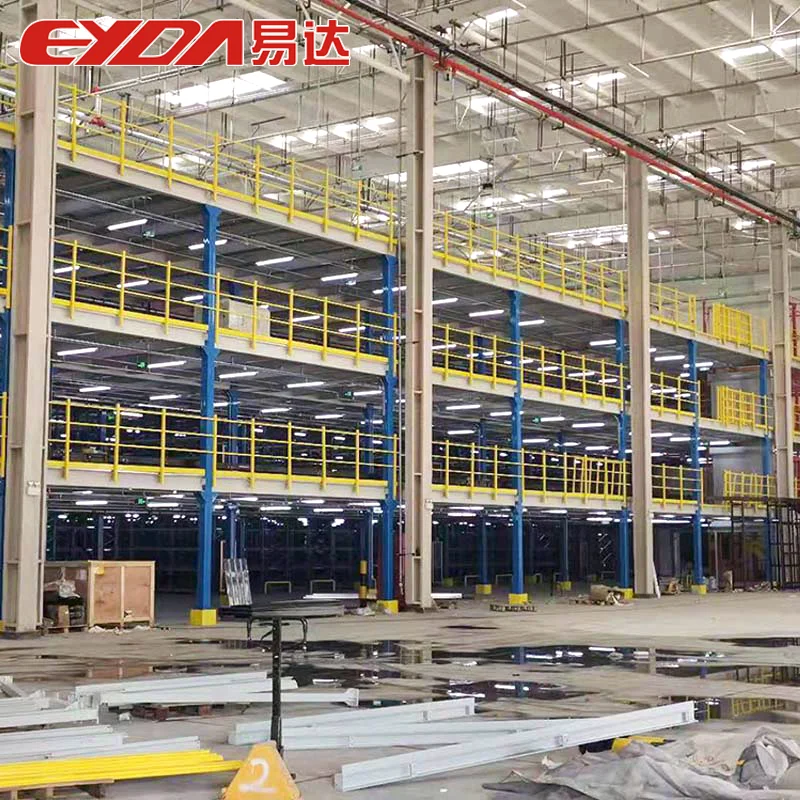 warehouse storage industrial heavy duty steel platform mezzanine floor rack systems