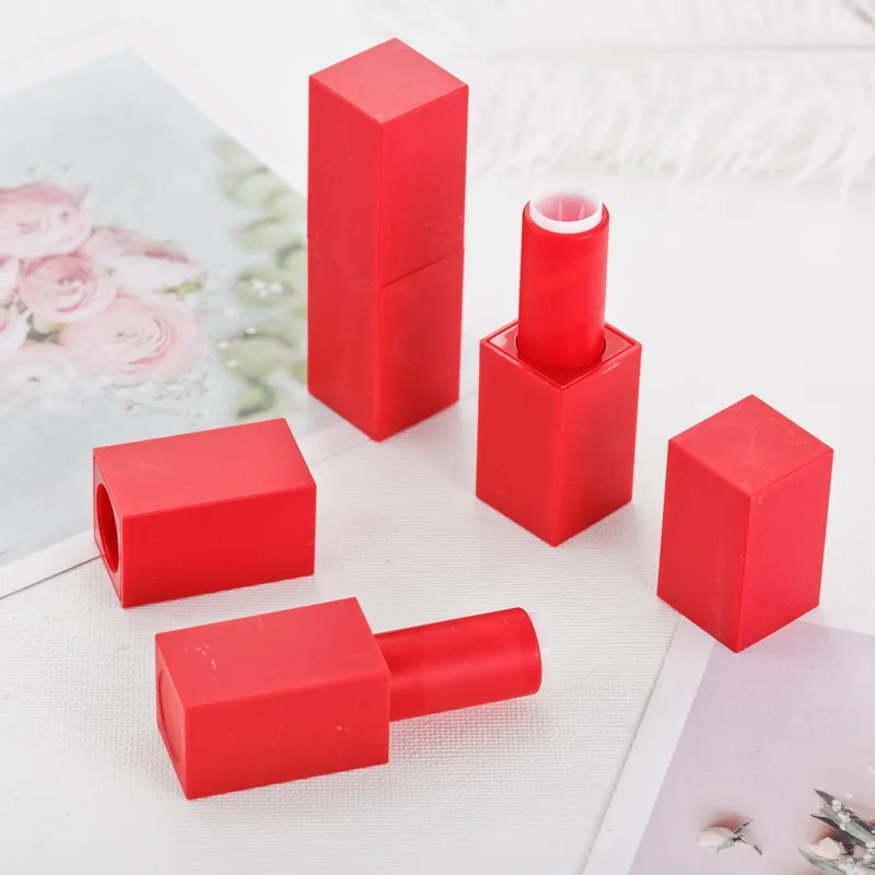 Private label lipstick square tube magnetic low moq lipstick tubes in our store