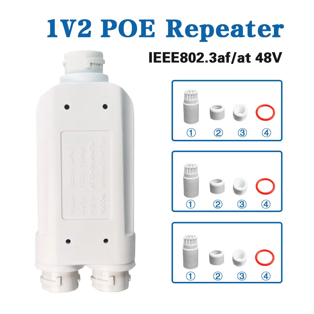 1 в 2 Rj45 разветвитель кабеля Ethernet 10 100 Мбит/с Ieee802 3af с переключателем Poe на расширитель для Ip-камеры