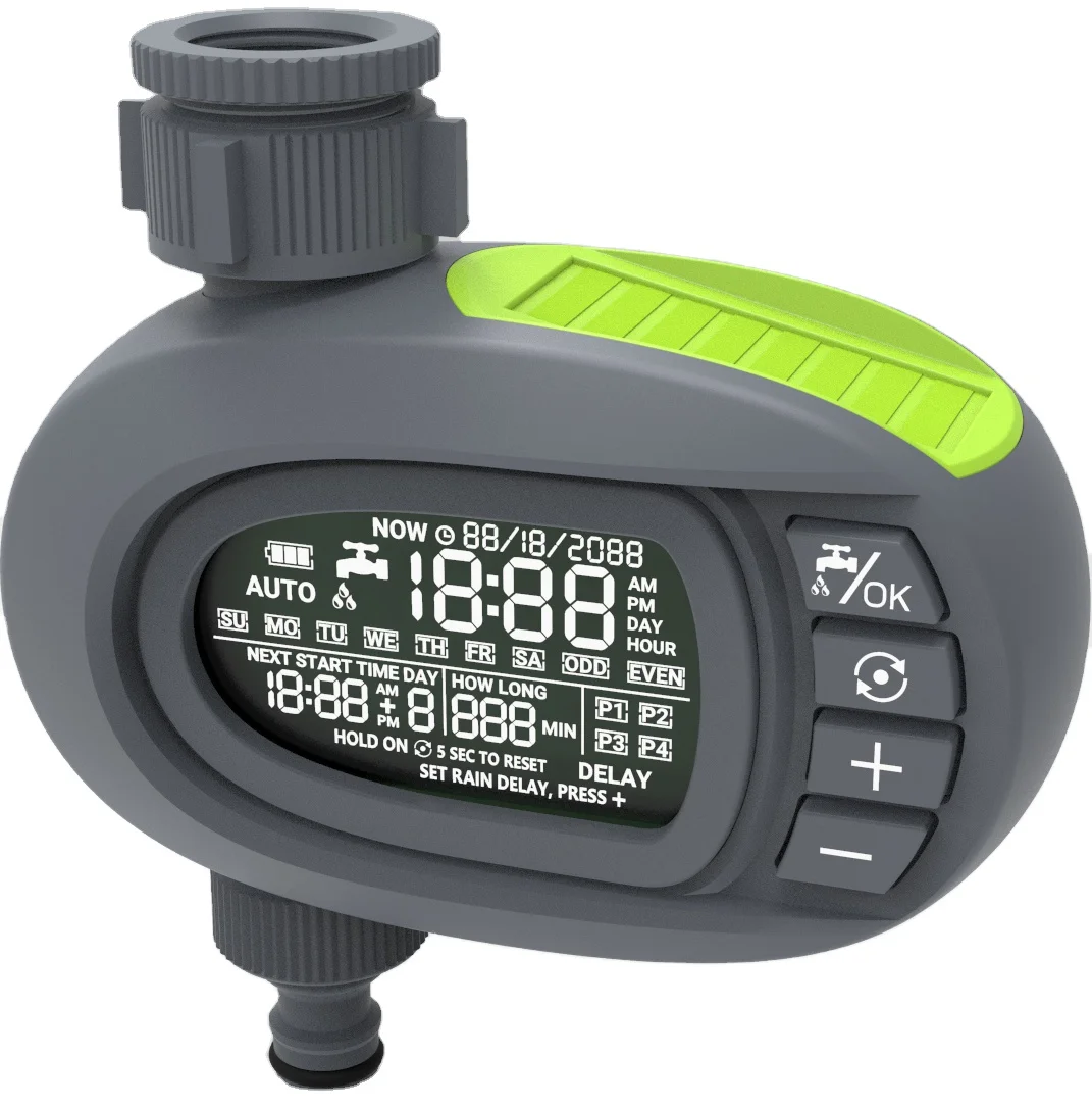 Digital Watering Timer Home Gardening Sprinkler Irrigation Water Timer Garden Automatic Plant Watering System Green Sets Color