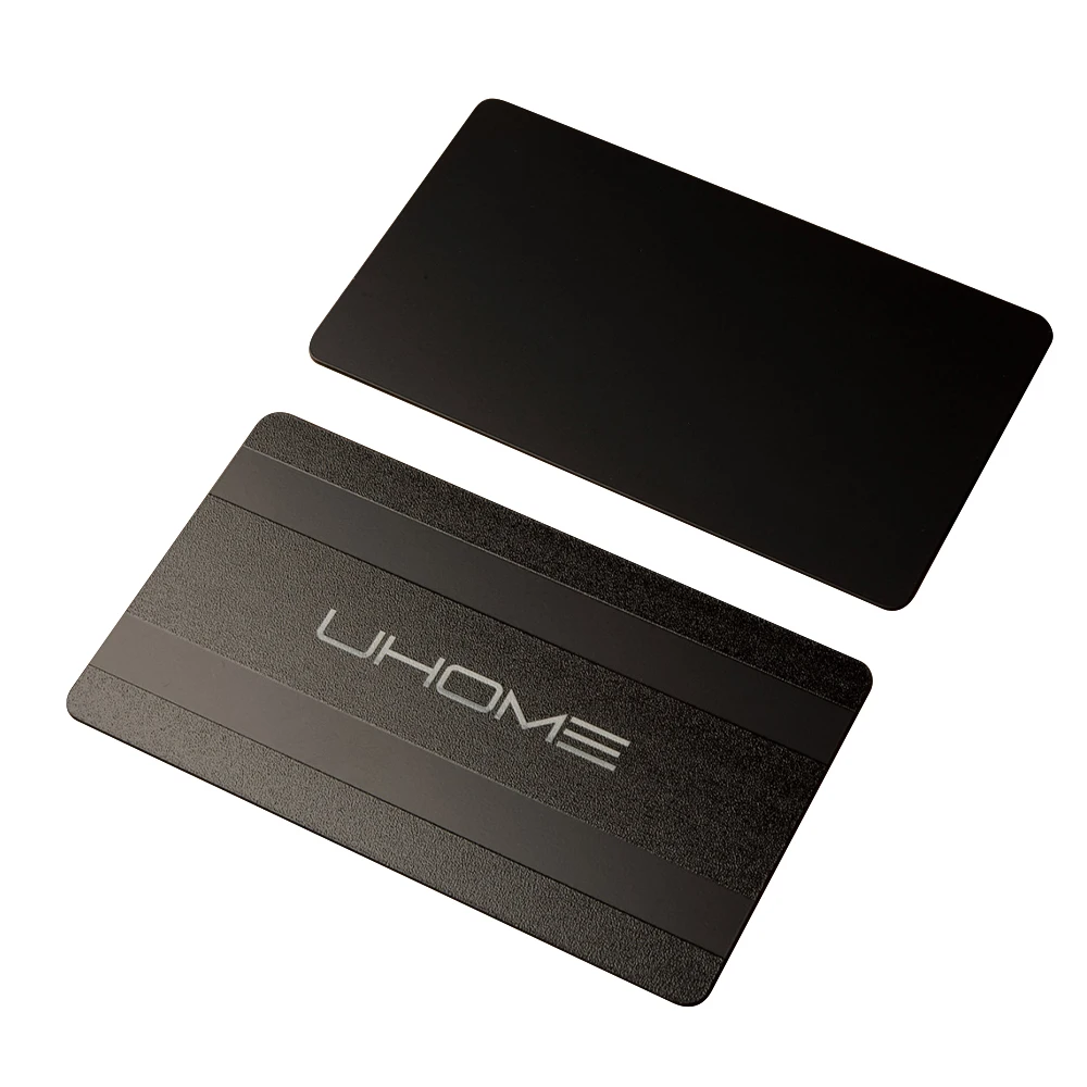 Personalize Custom UV Printing Full Black Social Media NFC Wifi Connect Digit Business Card for Sharing Profiles URL Links