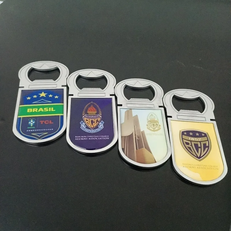 hotsale roma italy foil epoxy sticker zinc alloy metal bottle opener rubber soft refrigerator fridge magnet