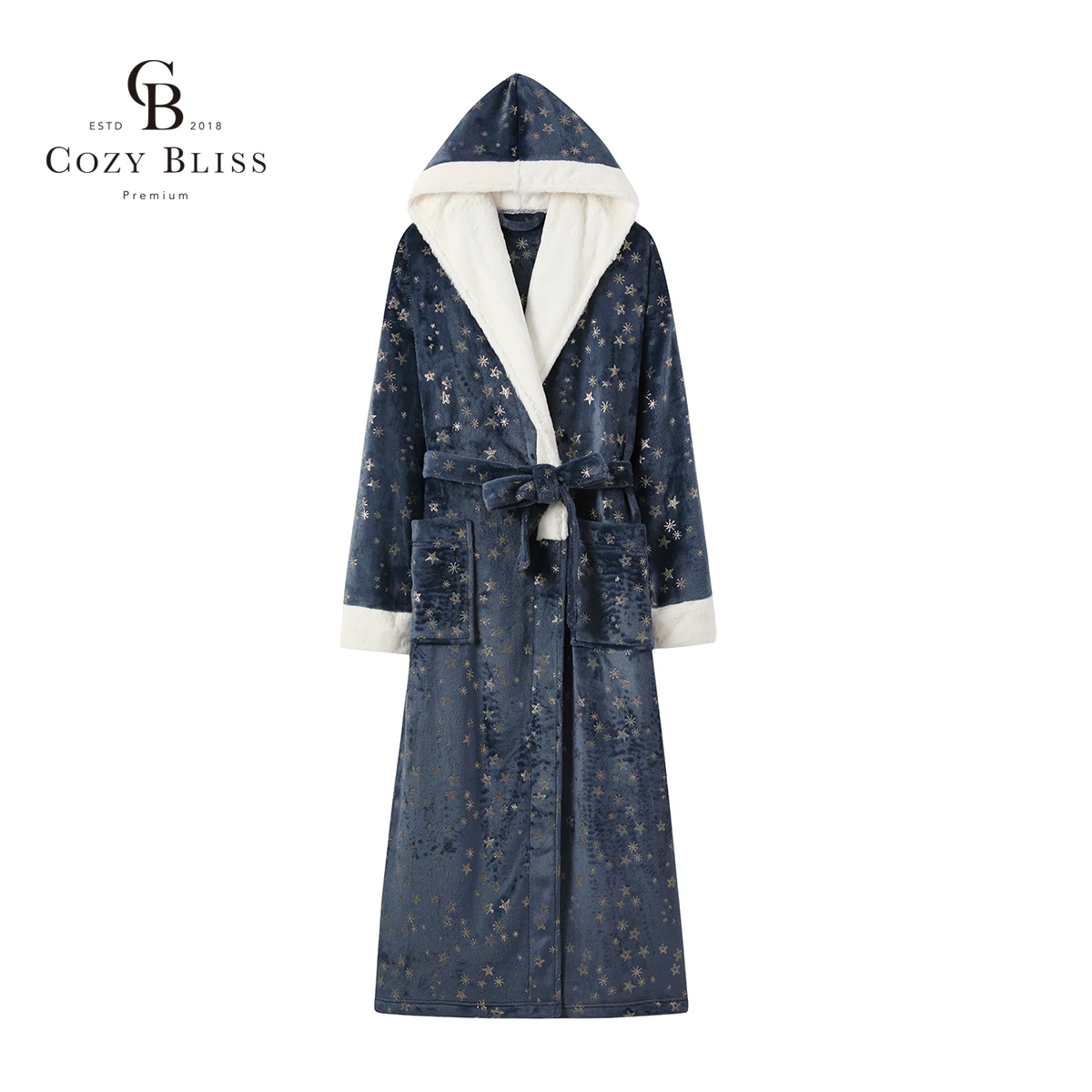 Новое поступление, банные халаты Cozy Bliss, фланелевый банный халат с капюшоном, банный Халат