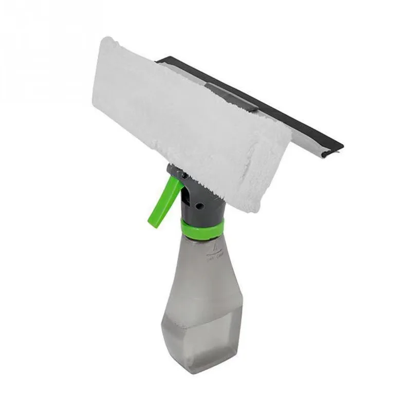 2-In-1 Extendable Window Squeegee And Scrubber,Wet/Dry Use For Glass,Car Windows & More,No Power Needed
