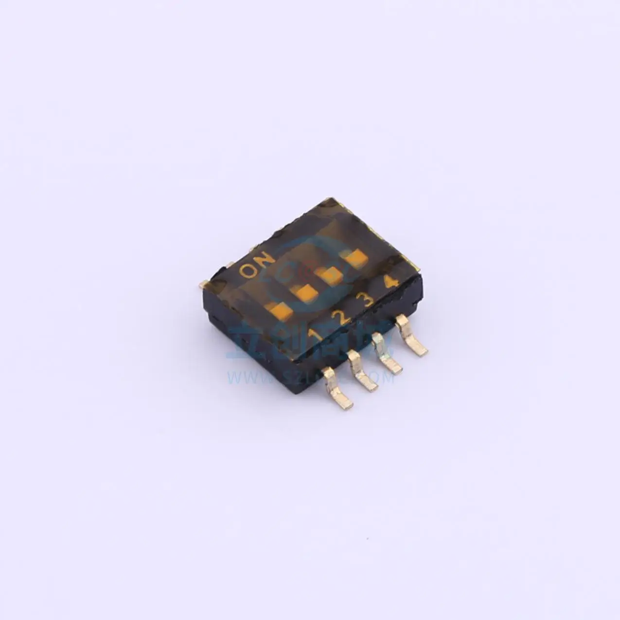 Kinghelm 4 pin DIP switch 1.27mm dial switch smt neutral patch black digital switch High life 3000 cycles pc pin address