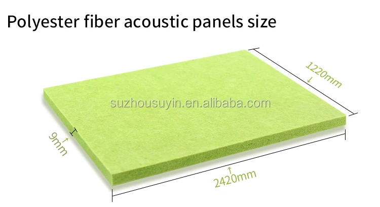 Hot Selling 9mm EN ISO 11925 Sound Insulation Acoustic Absorption Panel For Indoor Decoration