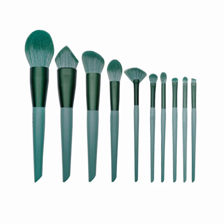  Makeup Brushes Custom Professional Eco Friendly Hair 10pcs Brush