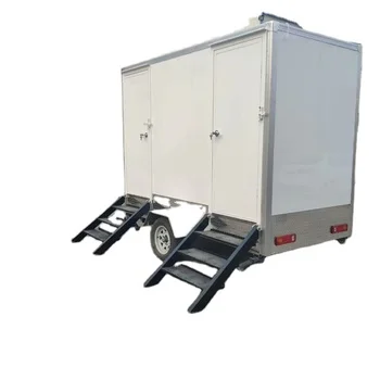 China outdoor luxury portable bathrooms cart portable restrooms trailer camping caravan mobile toilet trailer