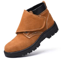 Мужские защитные ботинки со стальным носком, мягкие ботинки для защиты от ударов и проколов, защитная обувь