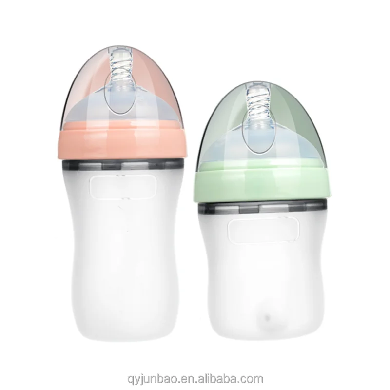 BPA Free Baby Feeding Bottles Food Grade Baby Breast Milk Bottle Manufacturer High Quality Silicone Baby Bottles