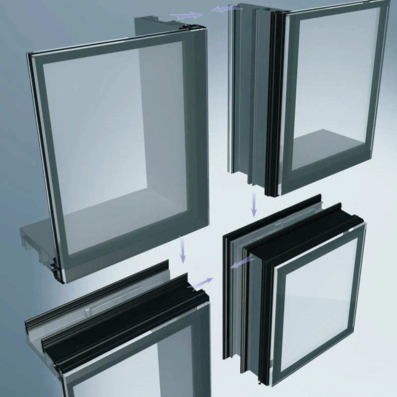 Aluminium United Curtain Wall Design