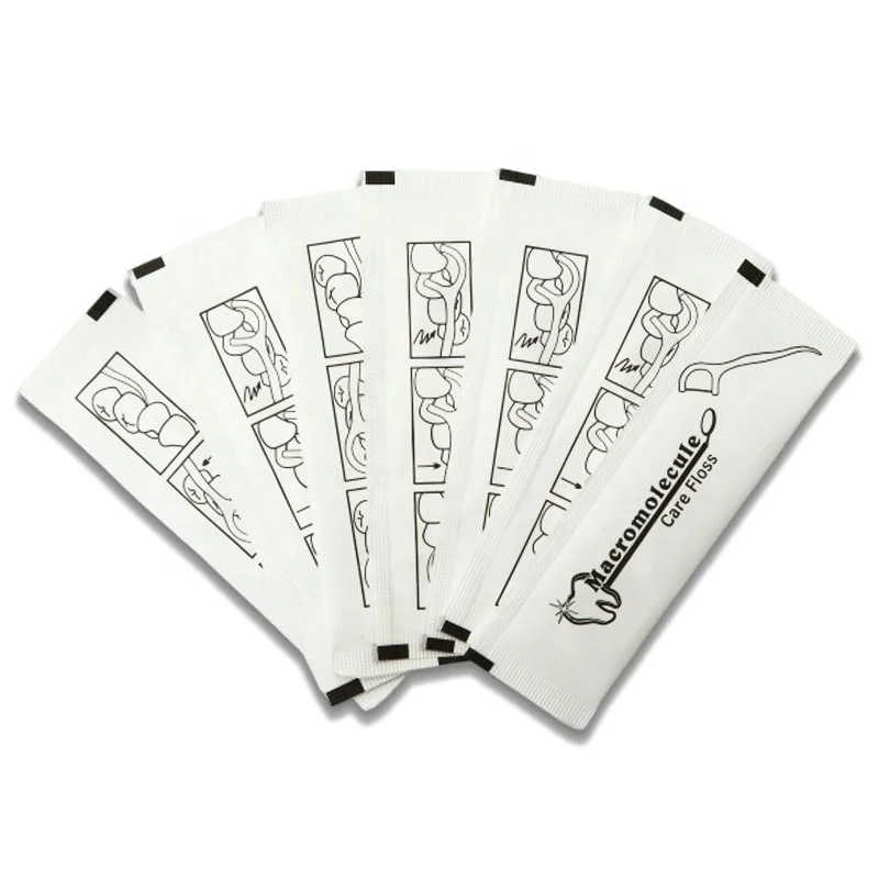 Disposable dental floss pick Individually packaged dental floss sticks custom eco friendly dental floss thread biodegradable