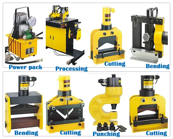 CWC-200 hydraulic bus bar cutter, CWC-150 hydraulic copper busbar and plate cutting machine, Jeteco tools brand quality product