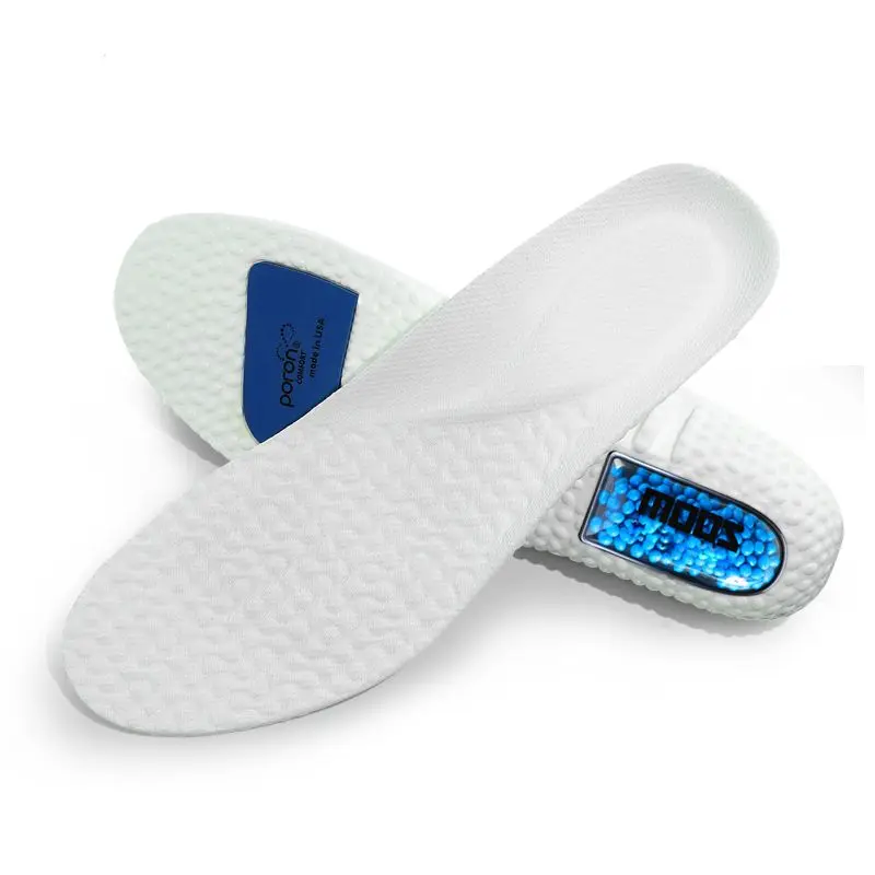 Low Price Popcorn Air Cushion Arch Support Insoles PU Breathable Shock Absorption Man Woman Poron Insoles Sports Comfort Insoles