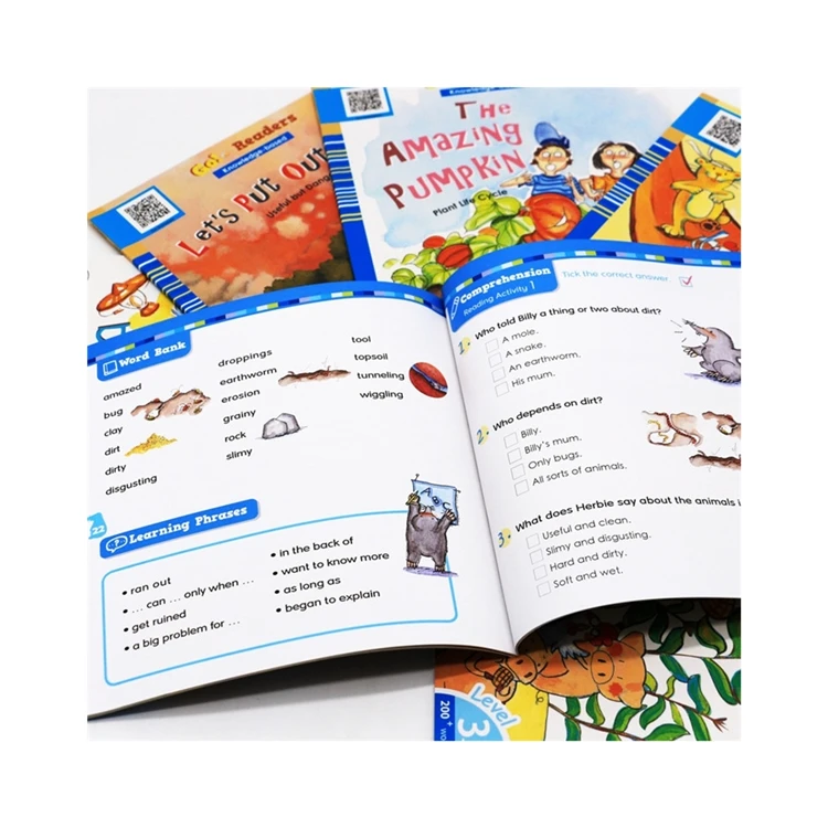 Customization Children Educational Toy English Learning Smart Point Touch Talking Pen Books for Kids