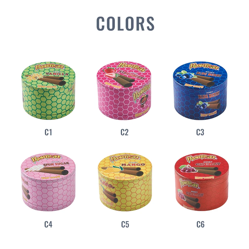 Tobacco grinder custom full print  printed smoke grinding 50mm smoking accessories