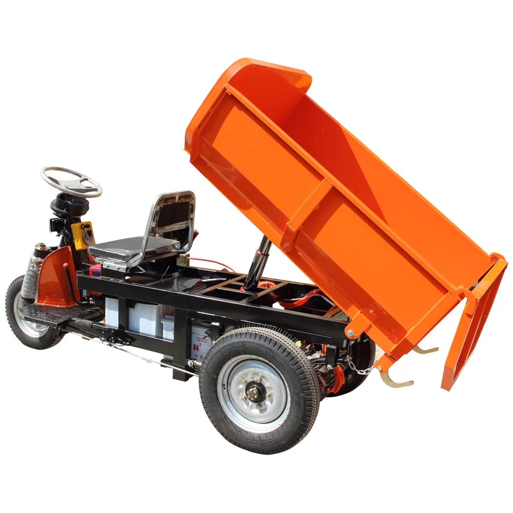 Small electric dumper loading stone, 3 wheel electric dump truck,dumper mining equipment