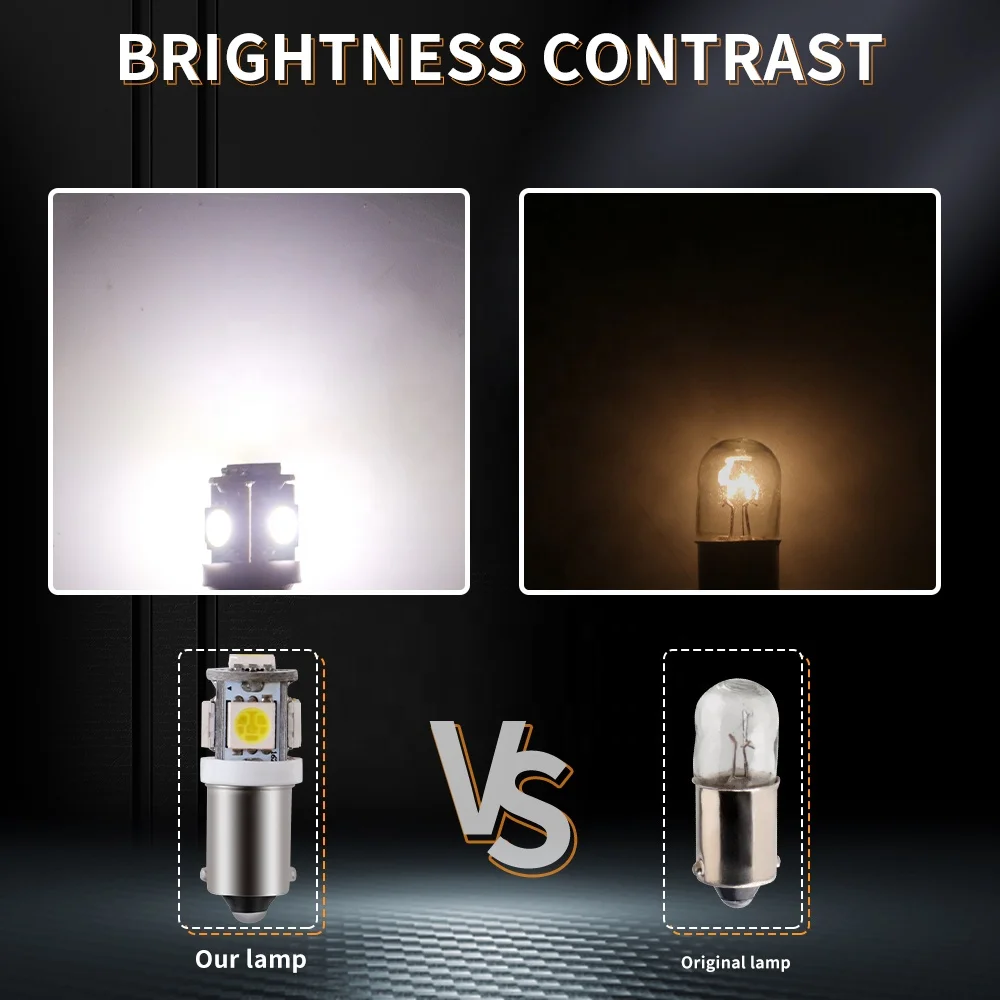 BA9S LED Bulb LED T11 H6W Canbus Car Interior Lights Turn Signal License Plate Lamp 12V Auto White Blue