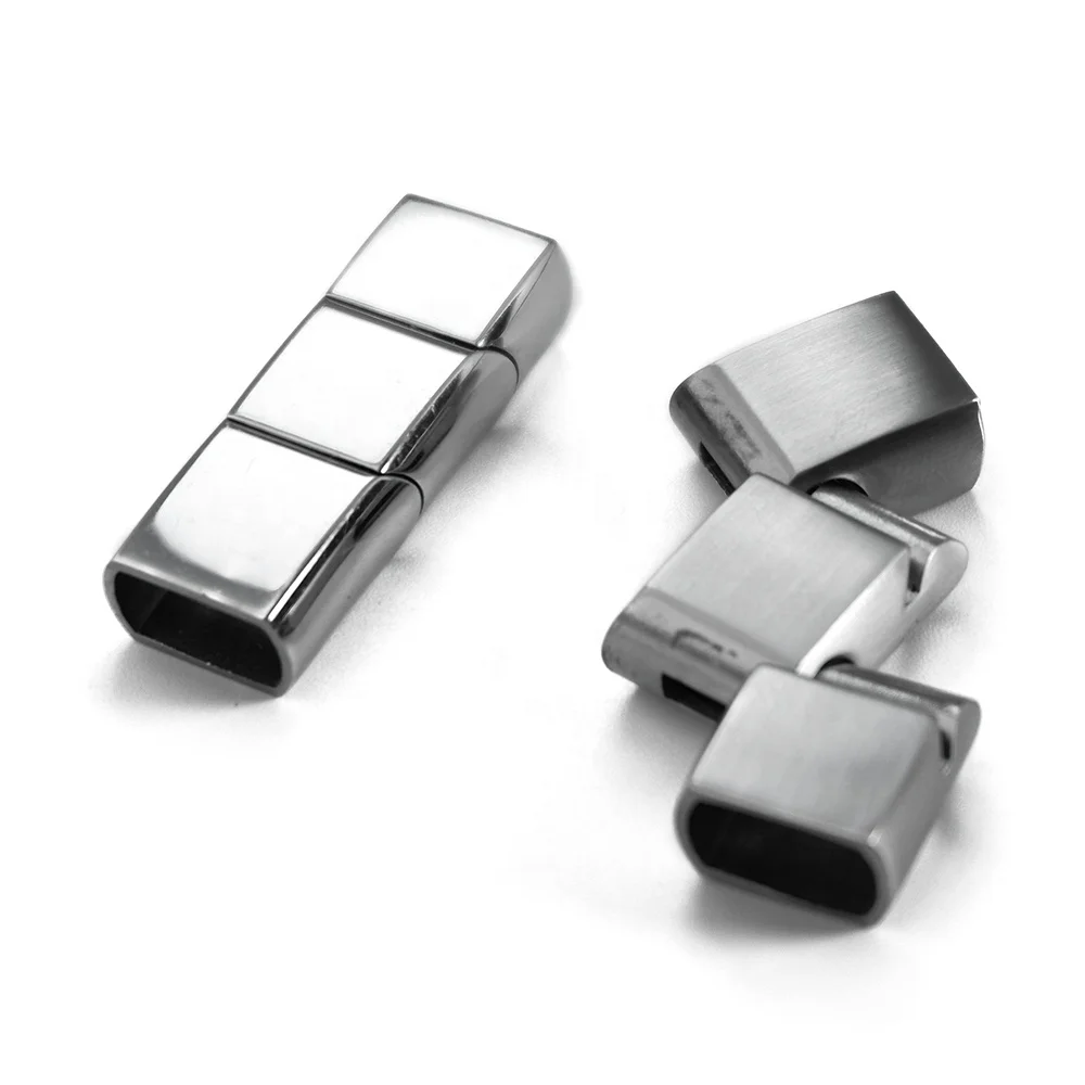 VEROMCA Магнитная застежка с тремя секциями для изготовления ювелирных изделий своими руками из нержавеющей стали регулируемый размер магнитная застежка