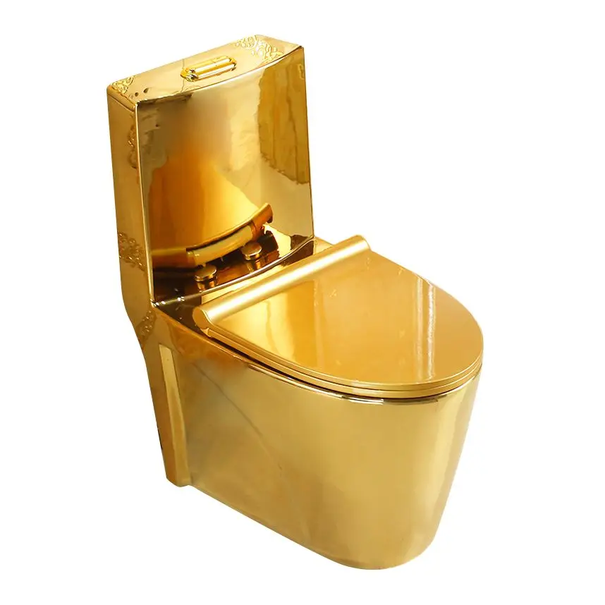 Factory Price Good Quality Smart Sensor Bathroom Intelligent Heated Toilet Ceramic S Trap Golden Toilets Seat