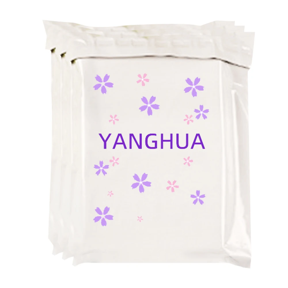 Custom Biodegradable Poly Mailers Wig Plastic Printed Mailing Bag Self Adhesive Apparel Shipping Recycled Courier Bag