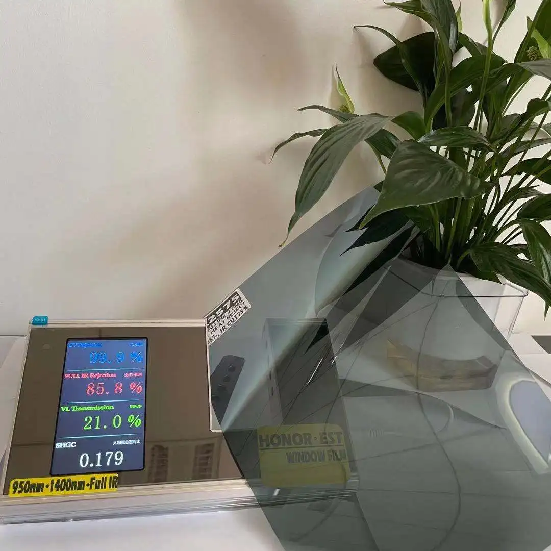 VK2575 V-KOOL FILM QUALITY 2PLY 3.0 MIL VLT 25% IR 75% CAR CRYSTALLINE SPUTTER TINT FILM SOLAR WINDOE FILM