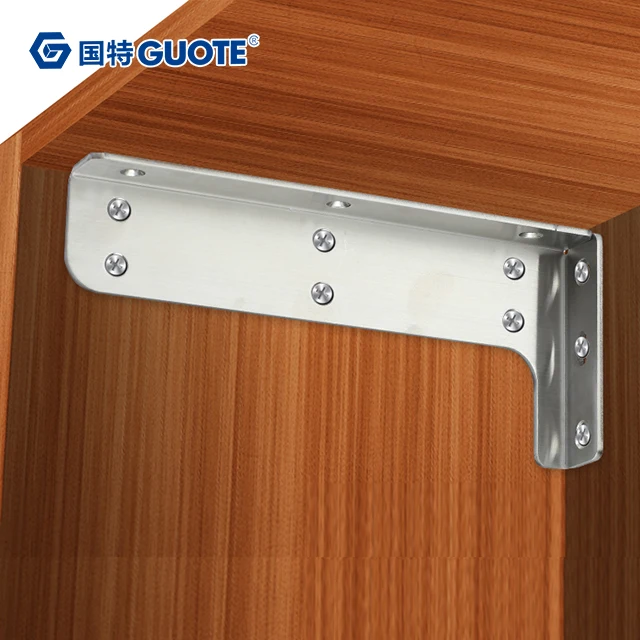 GUOTE Heavy-duty Suspension Stainless Steel Metal Hanging Code Cabinet Support Tv Kitchen Cabinet Hardware Bracket