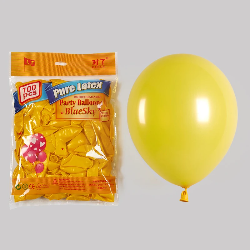 wholesale suppliers 100pcs latex helium balloon 10 inch Chrome metal party balloons