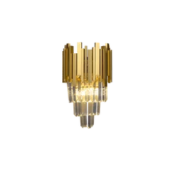 Gold Luxury Crystal wall lamp Nordic Modern Designer Interior Home Decoration Chandelier For living room