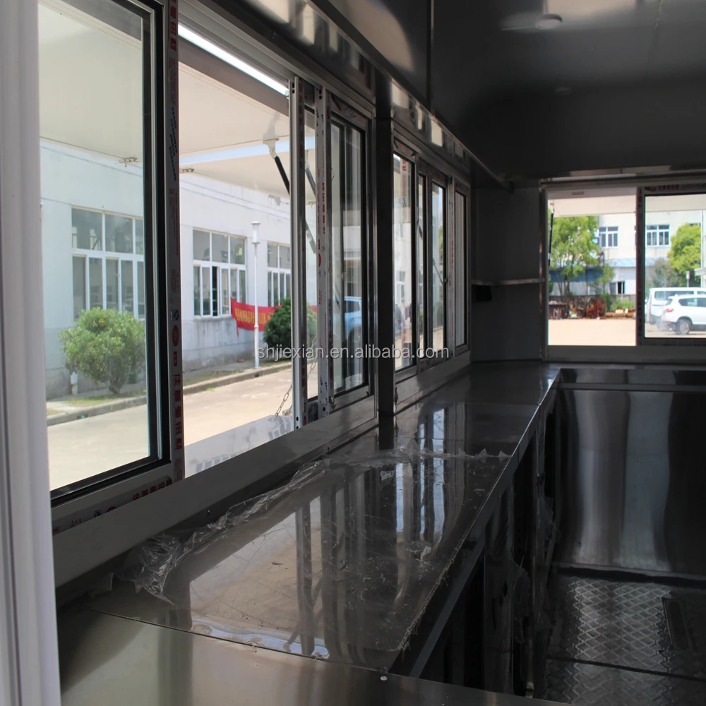 JX-FS400R Trailer para comidas rapidas camion de comida 4 metros largo carritos de comida en venta