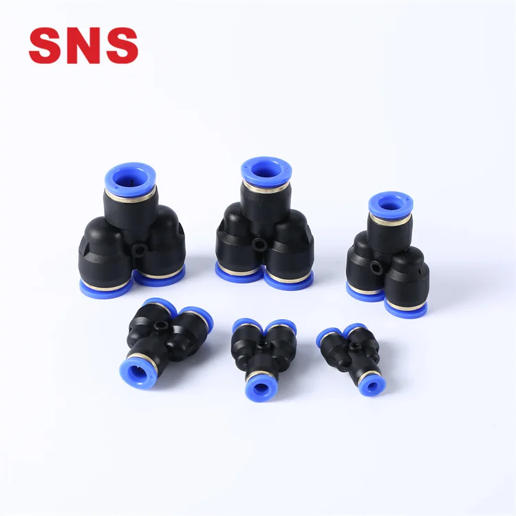 Sns Spy 3 Three Way Male External Thread Air Fittings Pneumatic For Hose