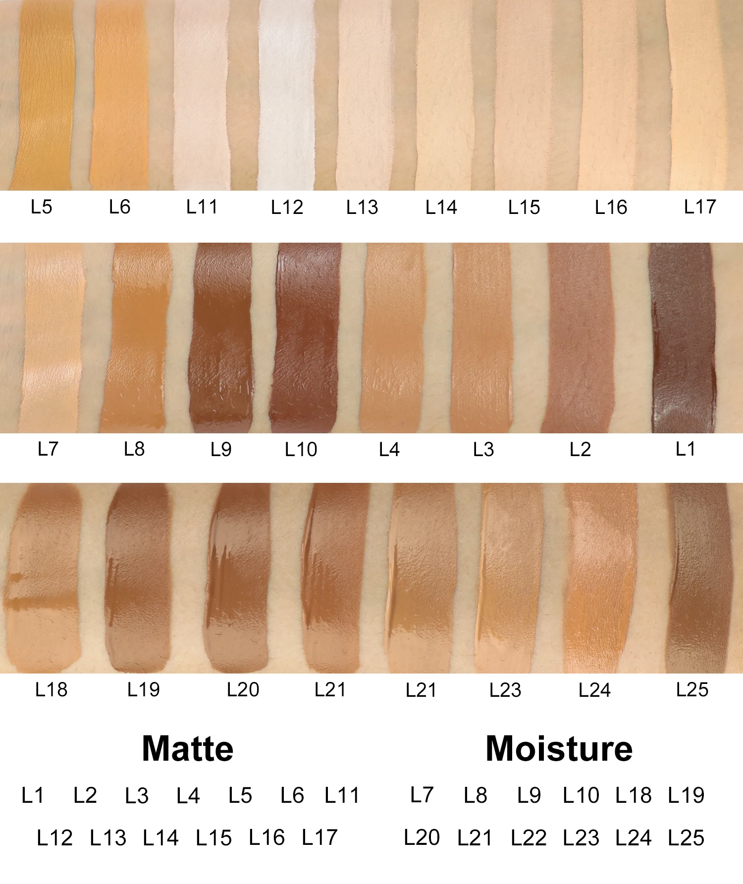 For black skin full coverage exquisite Makeup vegan liquid matte waterproof foundation