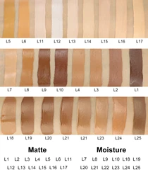 For black skin full coverage exquisite Makeup vegan liquid matte waterproof foundation