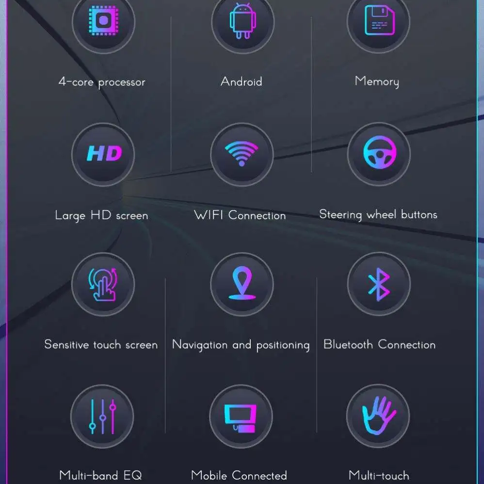 2 Din Android Car Radio 9' 10.1' 1 Inch Car Audio Stereo Android Car DVD Player