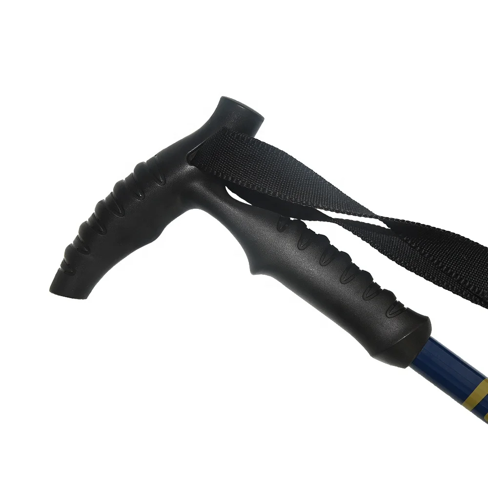 New design 2-section cork handle carbon outdoor telescopic elderly hiking poles trekking sticks