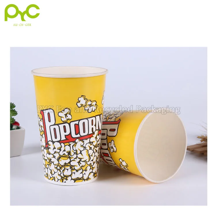 Wholesale Custom 8oz 10oz 12oz Disposable Popcorn Paper Cup