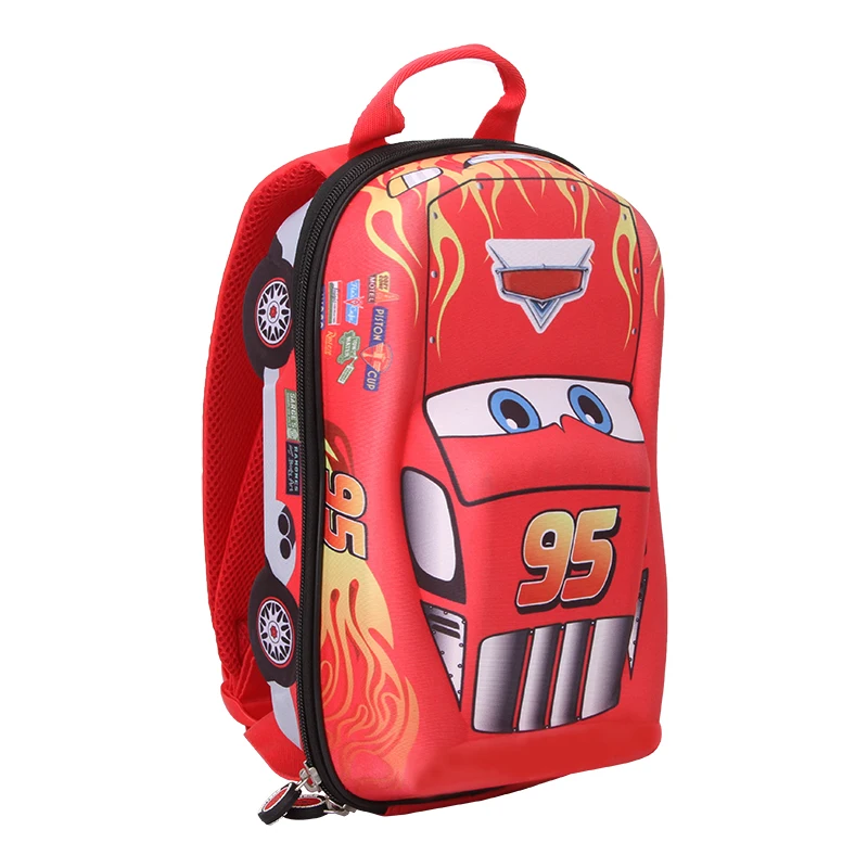HongJun custom bag hard shell  red car kids children boy girl travel school bag backpack