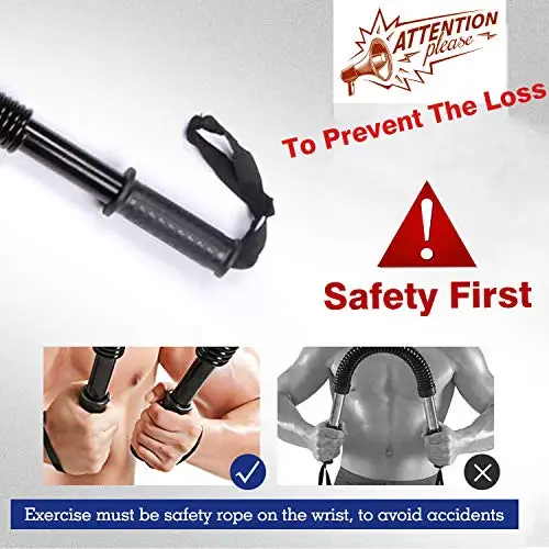 Home Fitness Arm Strength Training Device 40Kg 50Kg 60Kg Exercise Bar Buy Power Twister Bar Exercises