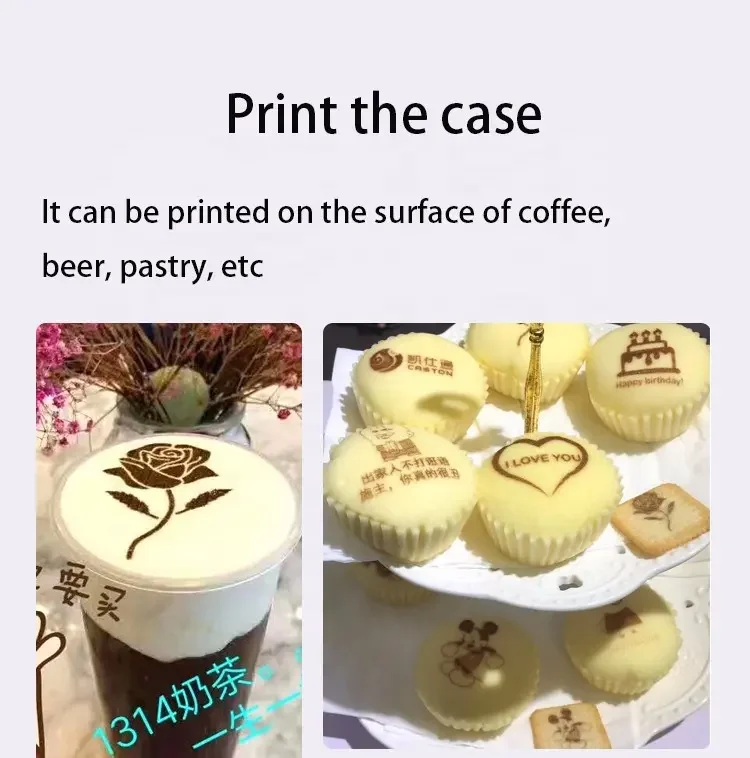 DIY EVEBOT Edible Ink Coffee Printer Face Machine Photo Cappuccino Coffee Printer  Foam Latte EB-PRO Coffee Printer