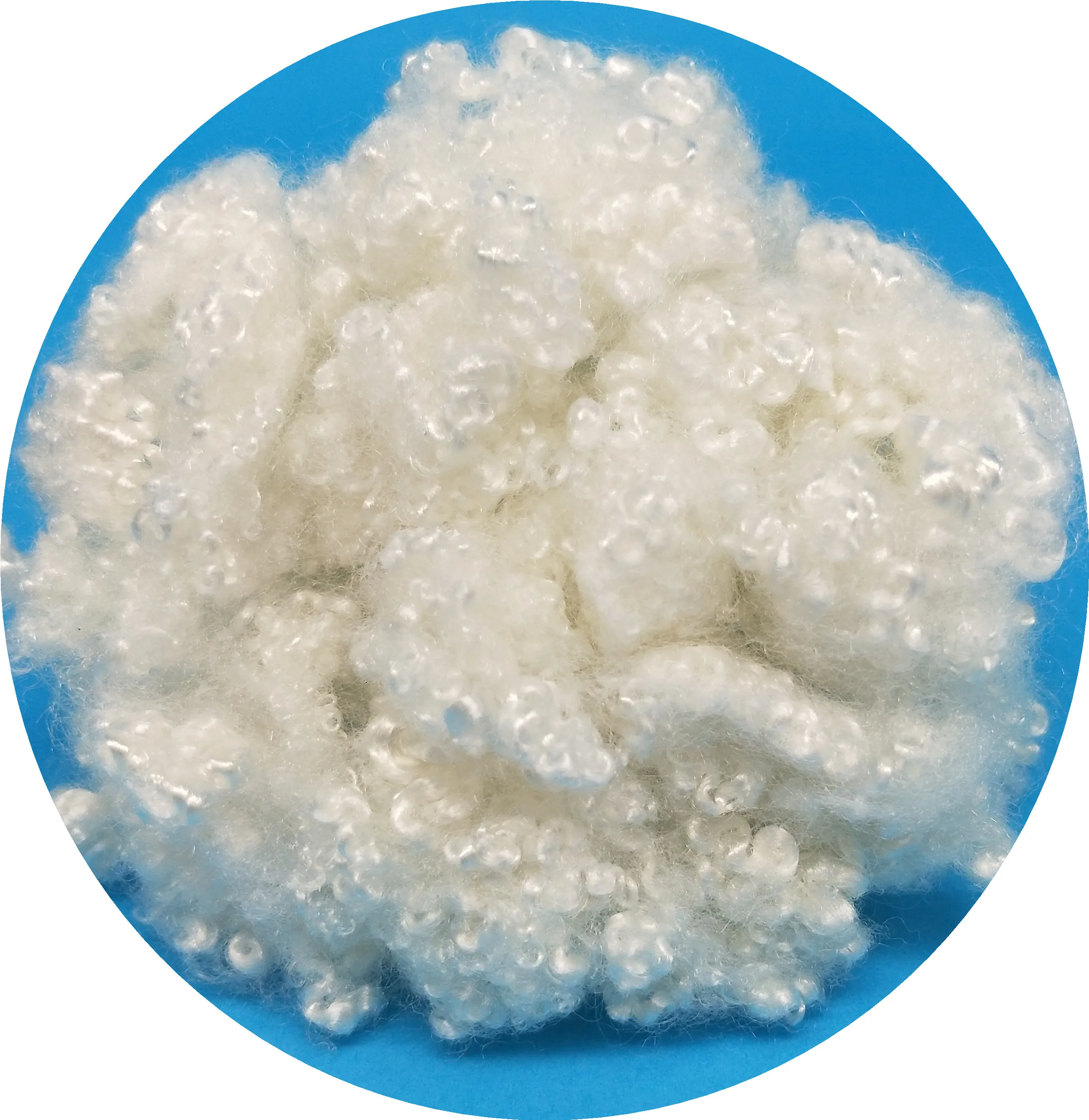 3D 7D 15D  64MM GRS recycled HCS polyester fiber for  filling