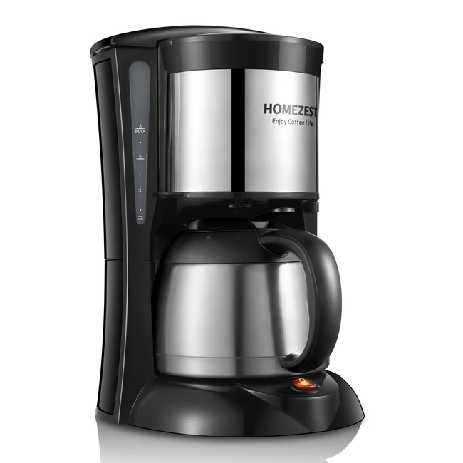 Homezest CM-823BW Filter coffee maker Coffee Drip cups Filter with thermo jug drip coffee machine