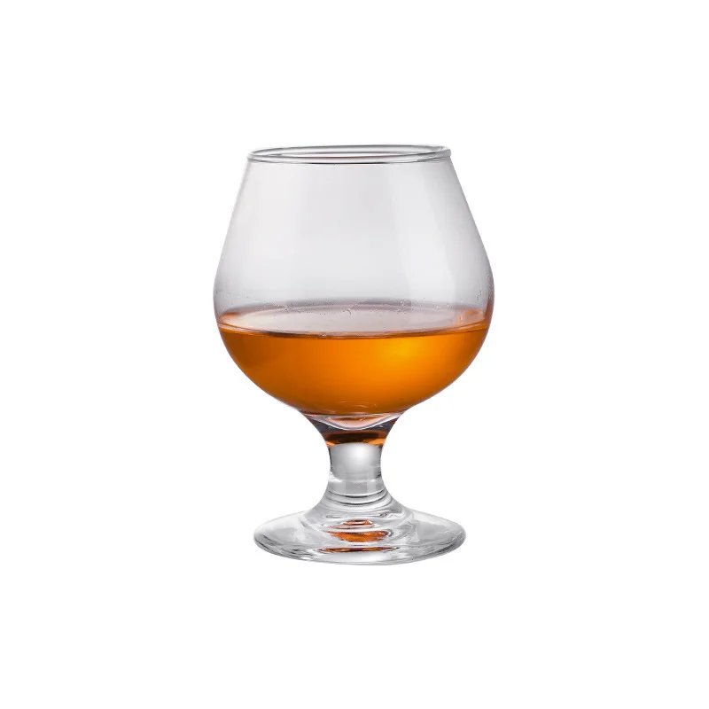 KTV Bar Household Crystal Transparent Glass Brandy Red Wine Craft Beer Mug Short Leg Cognac Cup Whiskey Glasses