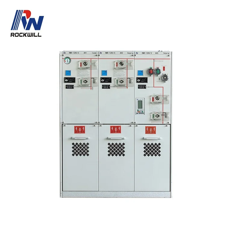 Indoor SF6 Gas Insulated 2000A Switchgear Cabinet 24kV 36kV Ring Main Unit