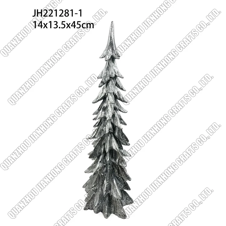 Wholesale Creative Western Festival Resin Craft Christmas Tree With Bird Statue