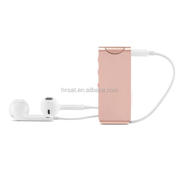 8GB 80meters wireless conceal recording & MP3 player device With clip and wireless microphone